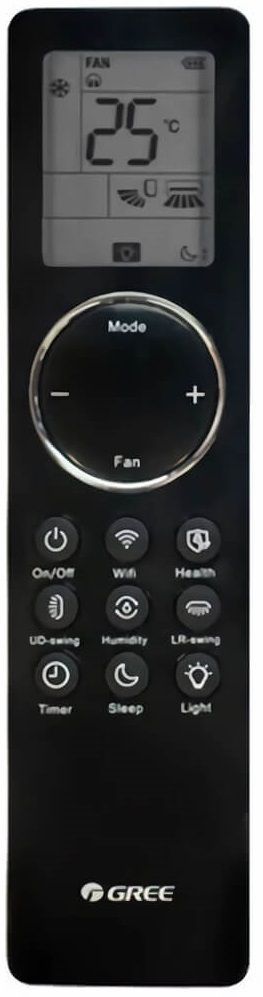 Настенный внутренний блок мульти-сплит системы Gree Airy GWH24AVEXF-K6DNA1A/I (black)
