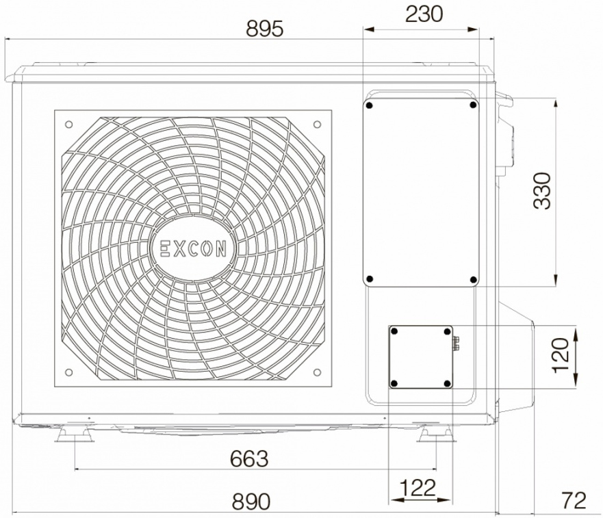 Настенный кондиционер Excon CR-01-0711