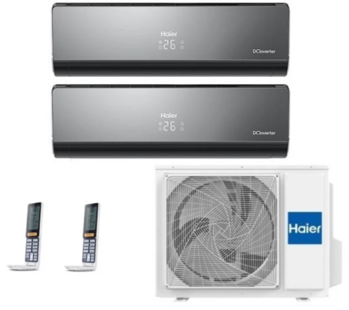 Мульти сплит-система на 2 комнаты Haier Lightera Super Match 2U40S2SM1FA/AS09NS6ERA-B /AS12NS6ERA-B