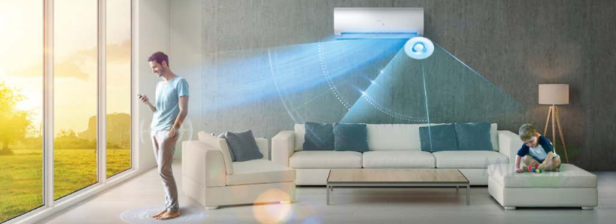 Мульти сплит-система на 2 комнаты Haier Flexis Super Match 2U40S2SM1FA/AS25S2SF2FA-W/AS35S2SF2FA-B