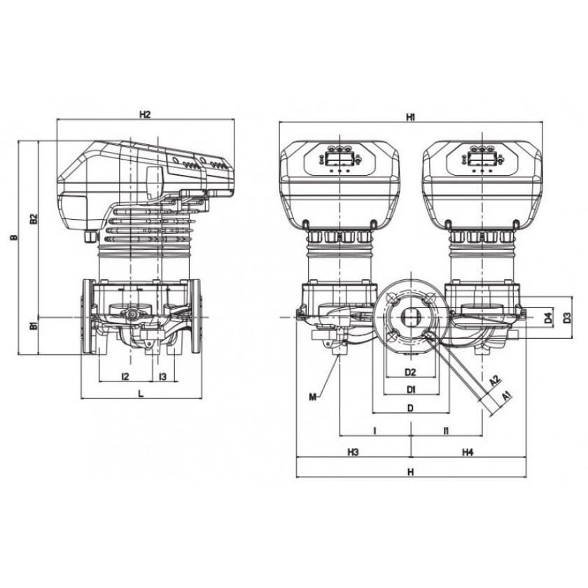 Насос циркуляционный промышленный DAB EVOPLUS D 120/220.32 M