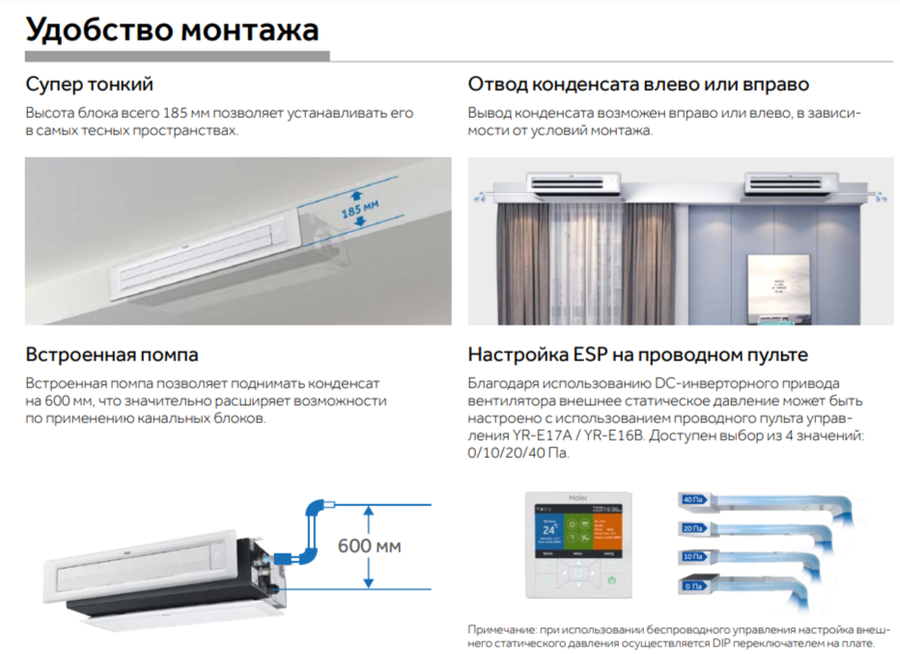 Канальный кондиционер Haier AD71S2SS1FA/1U70S2SJ2FA