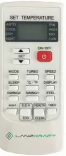 Кассетный кондиционер Lanzkraft LLC-35SB/LLO-35SB