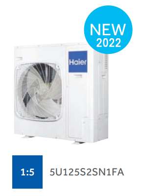 Внешний блок мульти сплит-системы на 5 комнат Haier Free match  5U125S2SN1FA