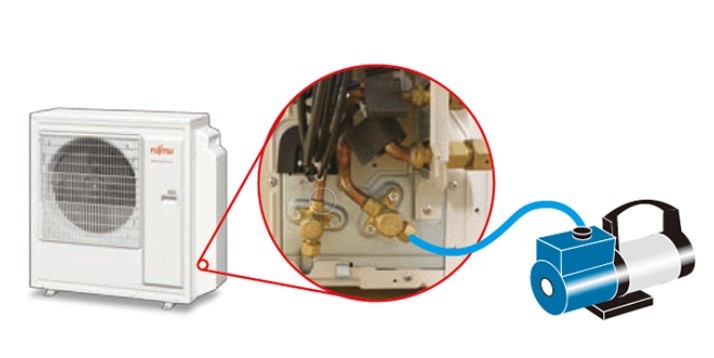 Внешний блок мульти сплит-системы на 4 комнаты Fujitsu Free match  AOYG30KBTA4