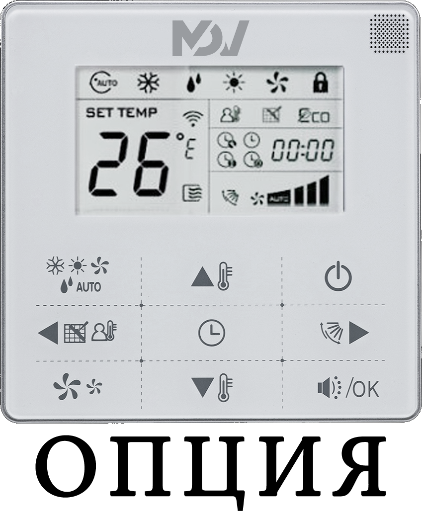 Кассетный фанкойл до 3.5 кВт Mdv MDKD-V500FA/MDV-MBQ4-03B