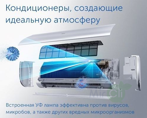 Мульти сплит-система на 2 комнаты Haier Lightera Super Match 2U40S2SM1FA/AS09NS6ERA-G/AS09NS6ERA-B