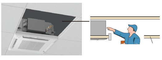 Кассетный внутренний блок мульти сплит-системы Fujitsu AUXG18KVLA/UTGUFYFW