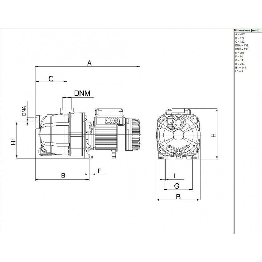 Насос для бассейна DAB EUROCOM SP 40/50 T IE3