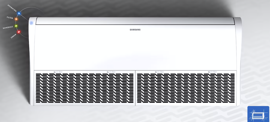 Напольно-потолочный кондиционер Samsung AC120MNCDKH/EU/AC120MXADNH/EU 3 ф.