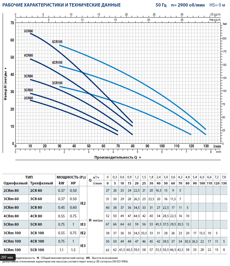 Поверхностный многоступенчатый насос Pedrollo 5CR 100-N